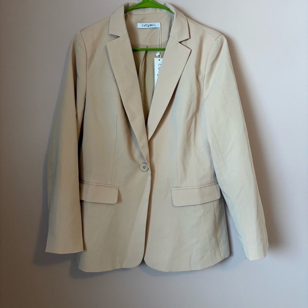 💚Cicy Bell Blazer with Notched Lapels and Fitted Silhouette